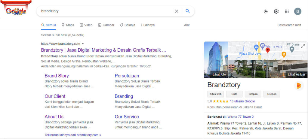 Mesin Pencari Google (Search Engine)