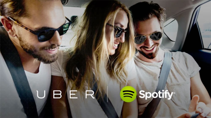 co-branding Uber x Spotify