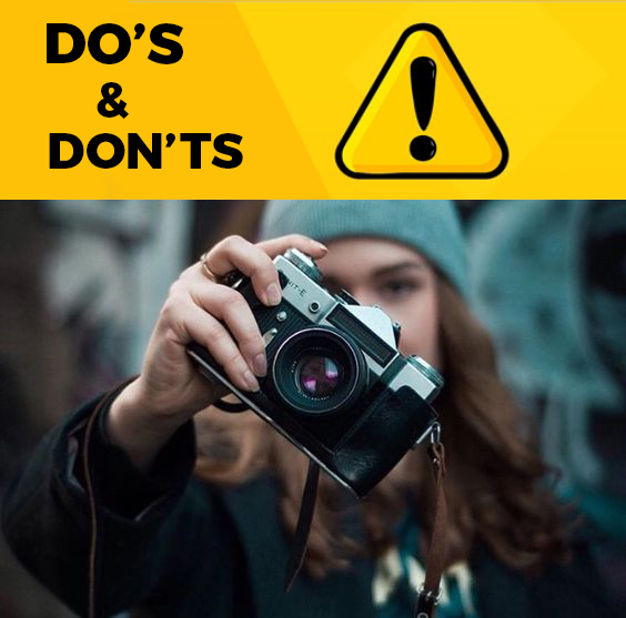 dos and donts fotografi